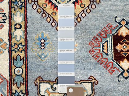 Grey 5'7" x 7'5" Tribal Hand knotted Wool Rug - Sku: O086470