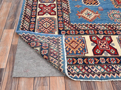 Blue 8'11" x 11'8" Kazak Hand knotted Wool Rug - Sku: O086473