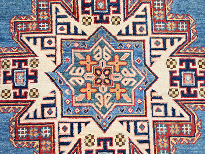 Blue 8'11" x 11'8" Kazak Hand knotted Wool Rug - Sku: O086473