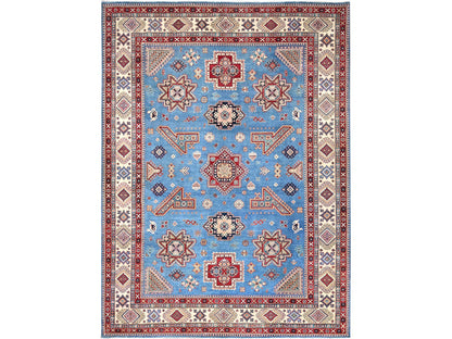 Blue 10'0" x 13'8" Kazak Hand knotted Wool Rug - Sku: O086475