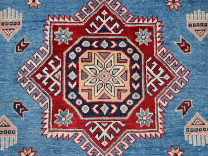 Blue 10'0" x 13'8" Kazak Hand knotted Wool Rug - Sku: O086475