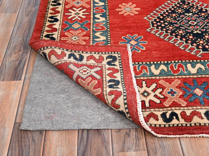 Kazak Kazak hand-knotted wool rug in Red, 8'1" x 9'9" — SKU O086478 (view 4)