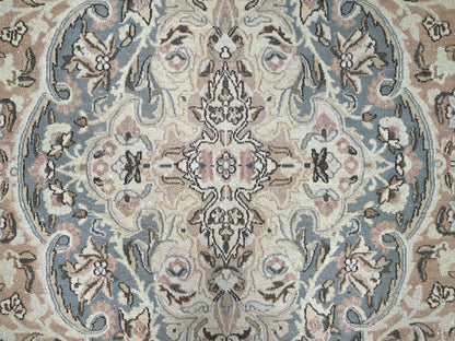 Kashan Vintage hand-knotted wool rug in Orange & Gray, 11'1" x 17'2" — SKU O086493 (view 8)