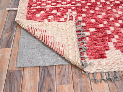 Red 9'1" x 12'5" Tribal Hand knotted Wool Rug - Sku: O086500