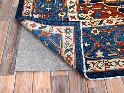 Heriz Traditional hand-knotted wool rug in Blue, 9'2" x 11'8", SKU O086510
