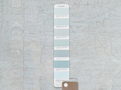 Grey 8'2" x 9'6" Oushak And Peshawar Hand knotted Wool Rug - Sku: O086512
