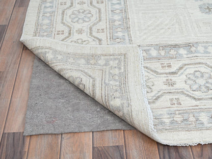 Ivory 9'11" x 13'6" Oushak And Peshawar Hand knotted Wool Rug - Sku: O086521
