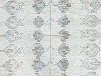Ivory 9'11" x 13'6" Oushak And Peshawar Hand knotted Wool Rug - Sku: O086521