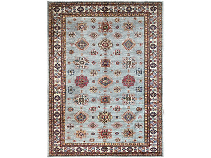 Grey 8'11" x 11'11" Tribal Hand knotted Wool Rug - Sku: O086535