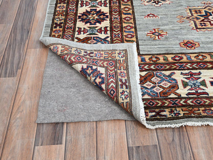 Grey 8'11" x 11'11" Tribal Hand knotted Wool Rug - Sku: O086535