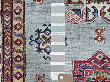 Grey 8'11" x 11'11" Tribal Hand knotted Wool Rug - Sku: O086535