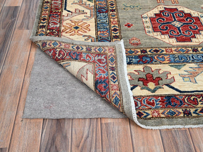 Grey 8'10" x 11'9" Tribal Hand knotted Wool Rug - Sku: O086540