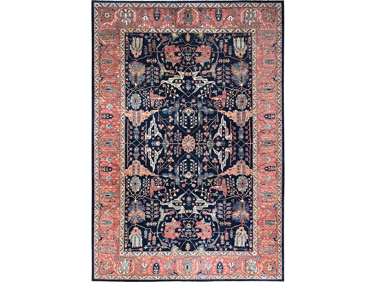 Bidjar Tribal hand-knotted wool rug in Blue, 11'11" x 17'6", SKU O086573