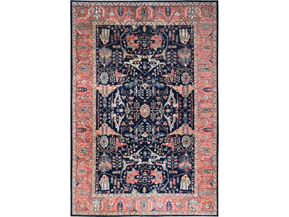 Bidjar Tribal hand-knotted wool rug in Blue, 11'11" x 17'6", SKU O086573