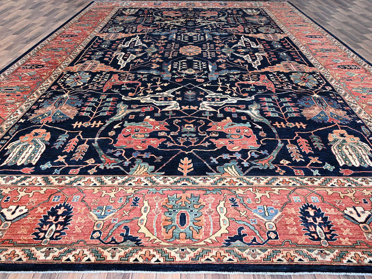 Bidjar Tribal hand-knotted wool rug in Blue, 11'11" x 17'6", SKU O086573