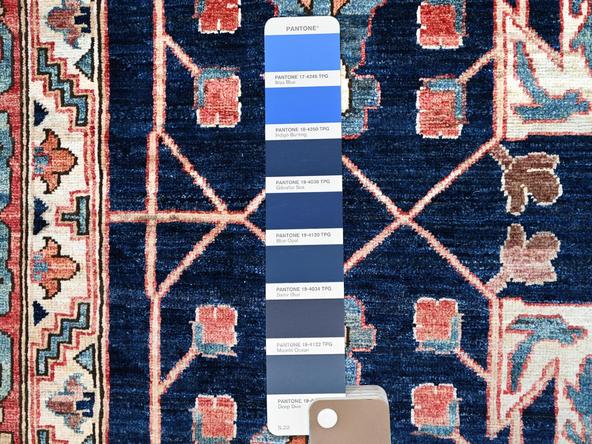 Bidjar Tribal hand-knotted wool rug in Blue, 11'11" x 17'6", SKU O086573
