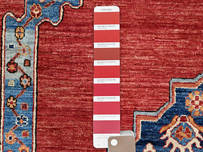 Red 10'0" x 14'4" Traditional Hand knotted Wool Rug - Sku: O086583