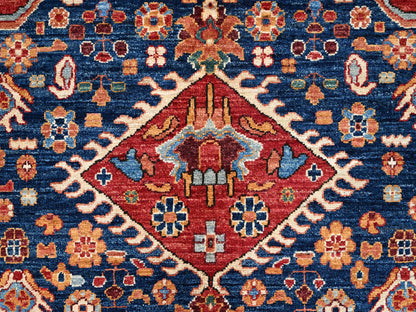 Red 10'0" x 14'4" Traditional Hand knotted Wool Rug - Sku: O086583