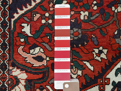 Red 8'7" x 11'2" Vintage Hand knotted Wool Rug - Sku: O086618