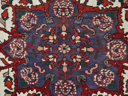Red 8'7" x 11'2" Vintage Hand knotted Wool Rug - Sku: O086618