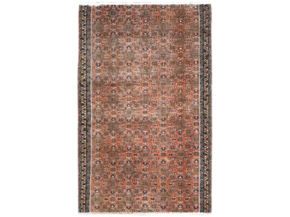 Vintage hand-knotted wool rug in Brown, 2'5" x 3'8", SKU O086683