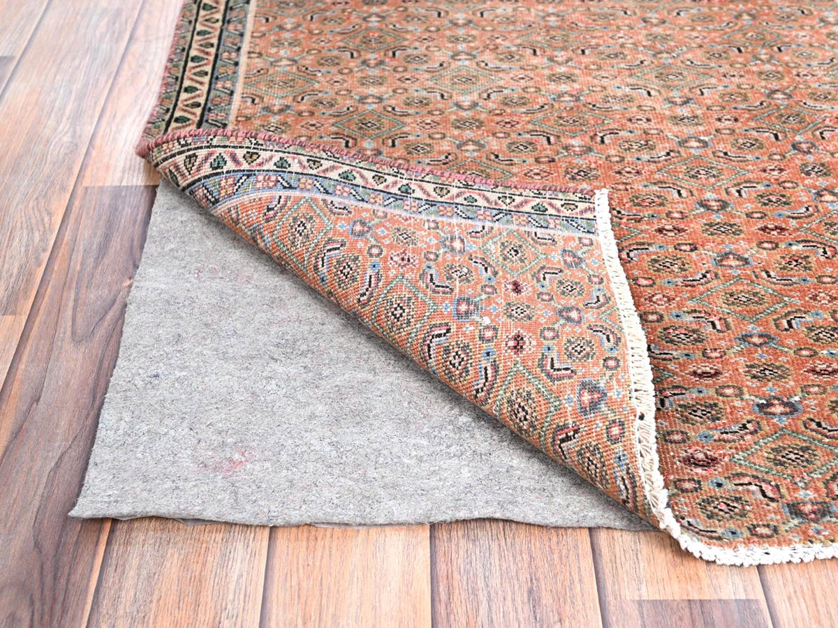 Vintage hand-knotted wool rug in Brown, 2'5" x 3'8", SKU O086683
