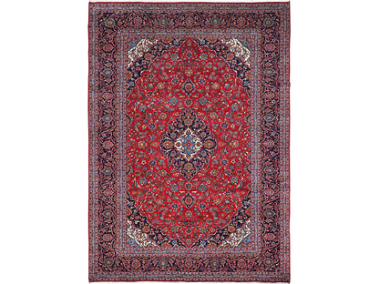 Red 9'5" x 13'0" Persian Hand knotted Wool Rug - Sku: O086699