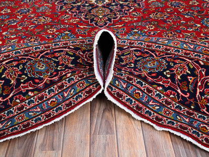 Red 9'5" x 13'0" Persian Hand knotted Wool Rug - Sku: O086699