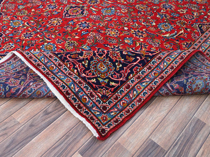 Red 9'5" x 13'0" Persian Hand knotted Wool Rug - Sku: O086699