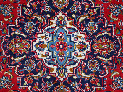 Red 9'5" x 13'0" Persian Hand knotted Wool Rug - Sku: O086699