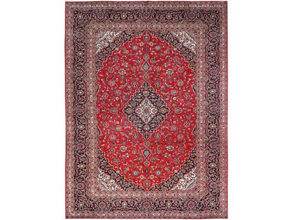 Red 9'10" x 13'1" Persian Hand knotted Wool Rug - Sku: O086700