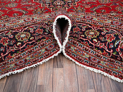 Red 9'10" x 13'1" Persian Hand knotted Wool Rug - Sku: O086700