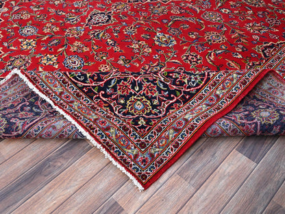 Red 9'10" x 13'1" Persian Hand knotted Wool Rug - Sku: O086700