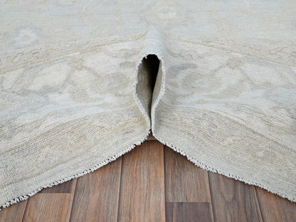 Peshawar hand-knotted wool rug in Gray, 9'1" x 12'0", SKU O086705