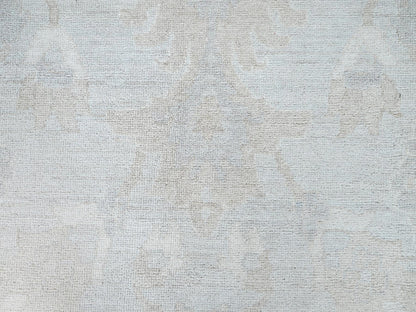 Peshawar hand-knotted wool rug in Gray, 9'1" x 12'0", SKU O086705