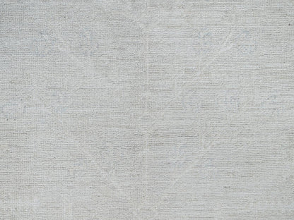 Ivory 8'1" x 9'7" Oushak And Peshawar Hand knotted Wool Rug - Sku: O086708