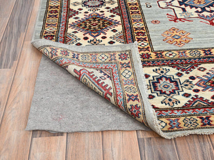 Green 9'0" x 11'9" Tribal Hand knotted Wool Rug - Sku: O086713