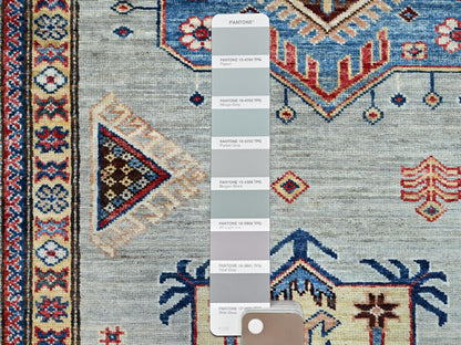 Green 9'0" x 11'9" Tribal Hand knotted Wool Rug - Sku: O086713