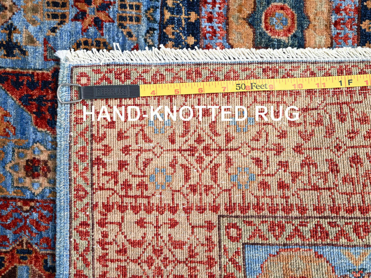 Mamluk Traditional hand-knotted wool rug in Blue, 4'0" x 6'5", SKU O086746