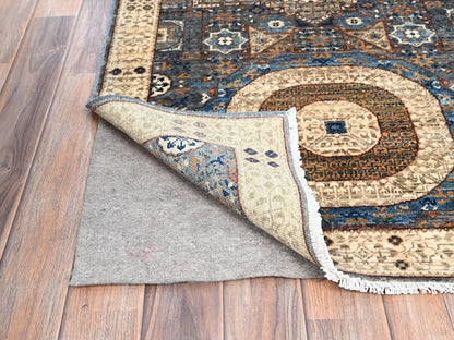 Grey 2'8" x 9'10" Traditional Hand knotted Wool Rug - Sku: O086752