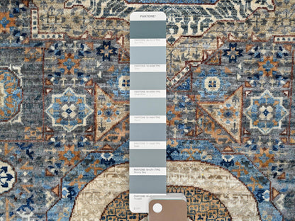 Grey 2'8" x 9'10" Traditional Hand knotted Wool Rug - Sku: O086752