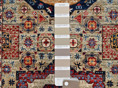 Mamluk Traditional hand-knotted wool runner in Brown, 2'7" x 15'10", SKU O086756