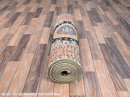 Mamluk Traditional hand-knotted wool runner in Brown, 2'7" x 15'10", SKU O086756
