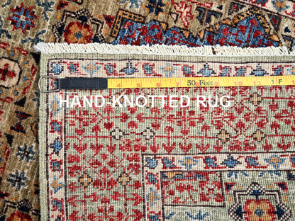 Mamluk Traditional hand-knotted wool runner in Brown, 2'7" x 15'10", SKU O086756