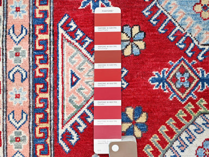 Red 6'0" x 8'9" Tribal Hand knotted Wool Rug - Sku: O086788