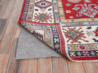 Red 8'1" x 10'0" Tribal Hand knotted Wool Rug - Sku: O086794
