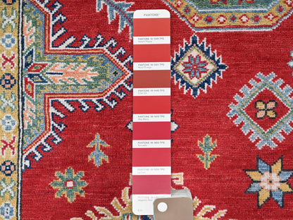 Red 8'1" x 10'0" Tribal Hand knotted Wool Rug - Sku: O086794