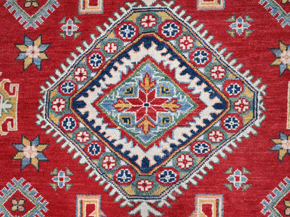Red 8'1" x 10'0" Tribal Hand knotted Wool Rug - Sku: O086794