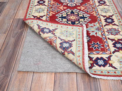 Red 2'1" x 6'0" Tribal Hand knotted Wool Rug - Sku: O086830