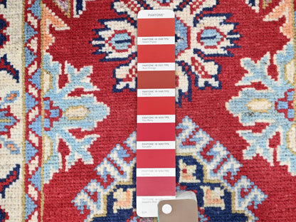 Red 2'1" x 6'0" Tribal Hand knotted Wool Rug - Sku: O086830